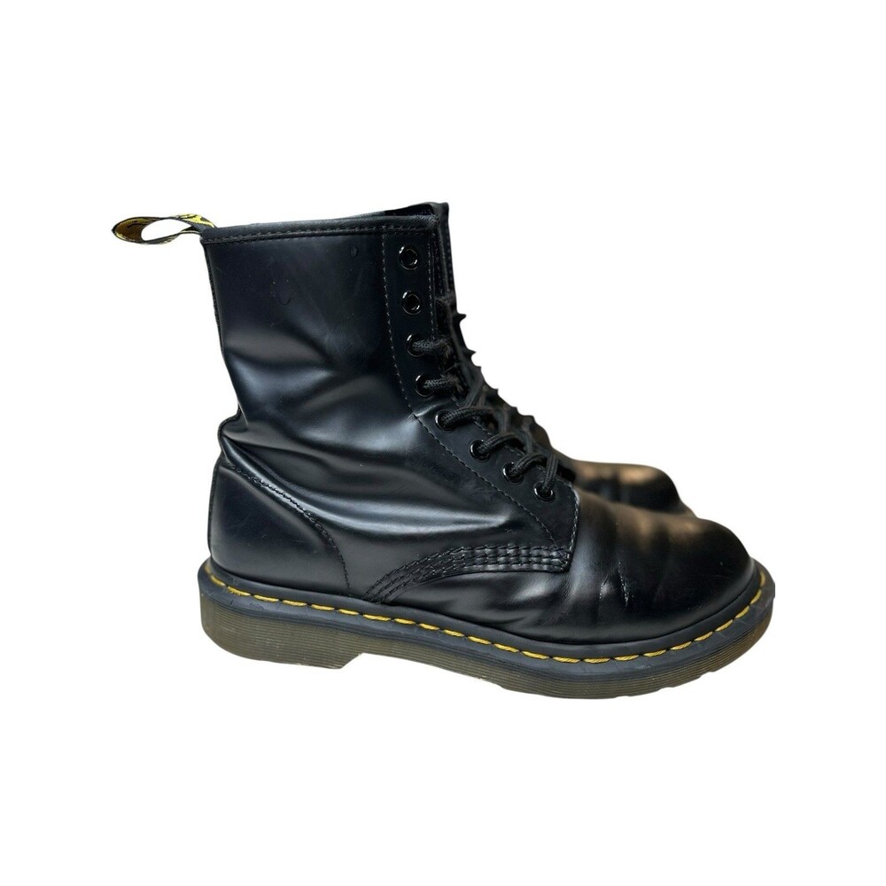 Dr. Doc Martens 1460W Smooth Leather Lace Up Boots Women's 7 Chunky Sole Grunge